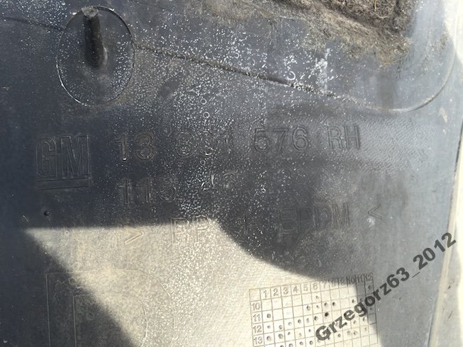 фото №4, Opel zafira c iii 12-16 підкрилок передні праве ory