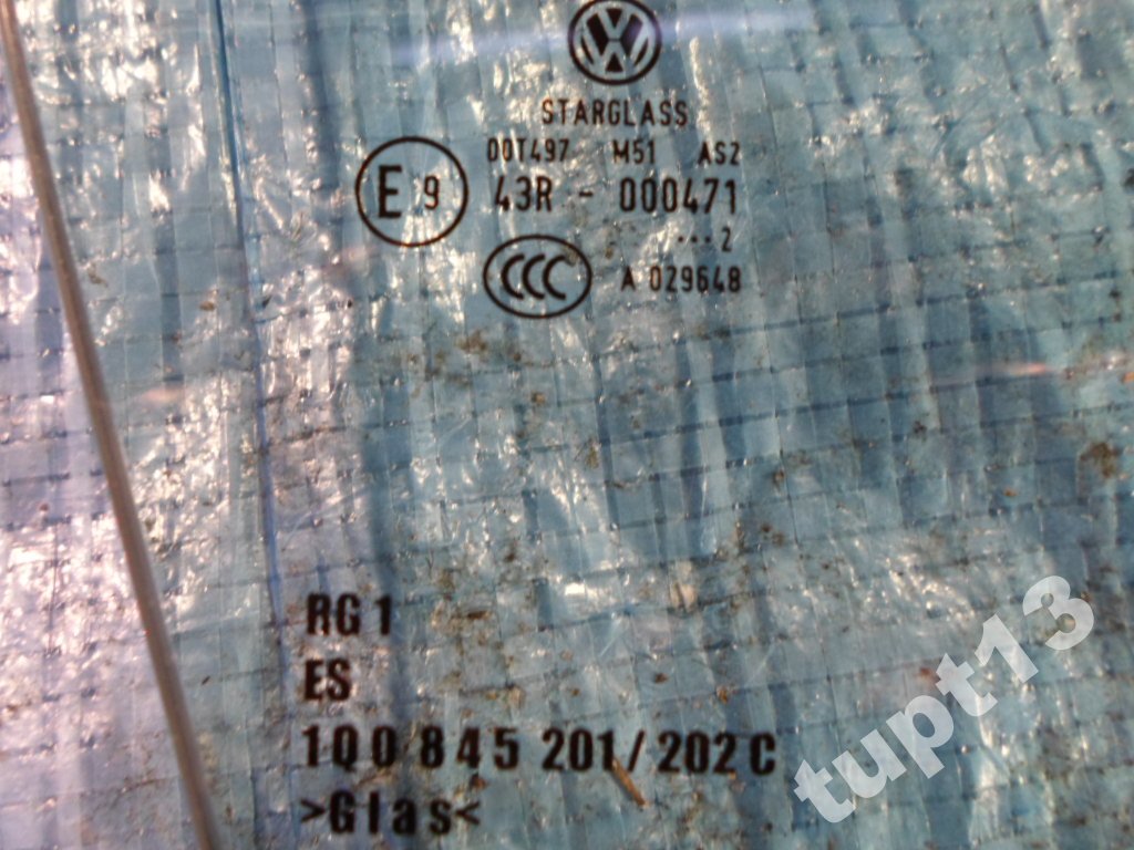 фото №2, Vw eos fl 2011-15 r стекло дверь правая оригинал