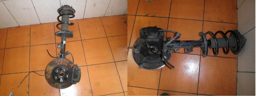 фото №1, Поворотный кулак амортизационная стойка правый infiniti fx 35 3,5 v-6