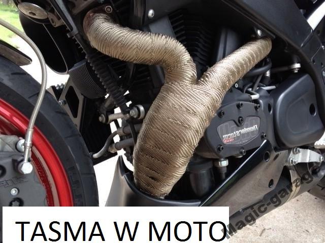 фото №6, Титановый бандаж термический лента turbo 10m +хомуты