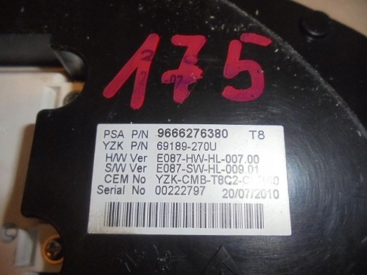 фото №4, Peugeot 3008 счетчик приборы 9666276380 europa