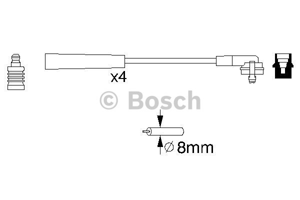 фото №1, Набор трубопровод зажигания bosch 986 356 700