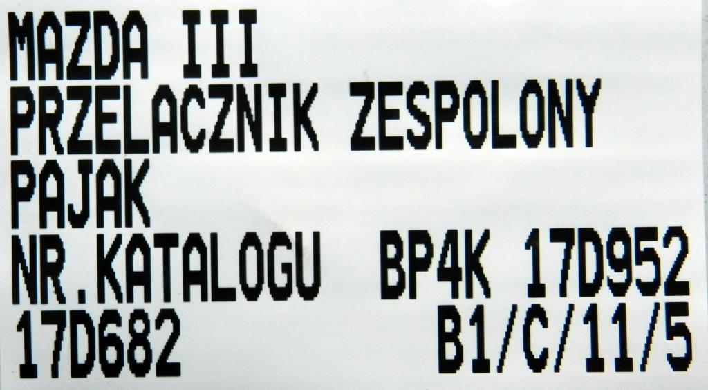 фото №7, Mazda 3 i bk перемикач комбінований перемикач підрульовий bp4k17d952