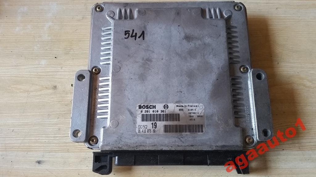 фото №1, Бортовой компьютер блок управления peugeot 406 0281010361