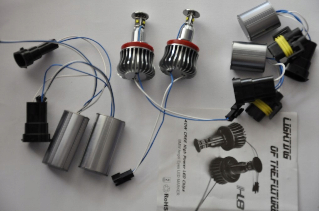 фото №9, Лампочка кільця led маркерні вогні bmw x5 e70 x6 e71 h8 40w