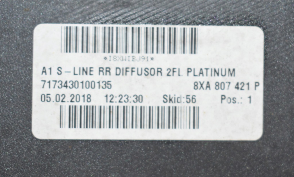 фото №6, Audi a1 lift 8xa s-line диффузор спойлер бампера