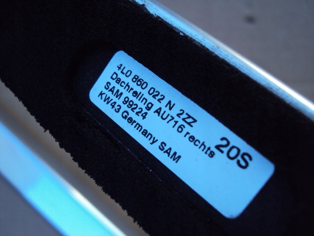 фото №5, Рейлинги кровельные audi q7 4l