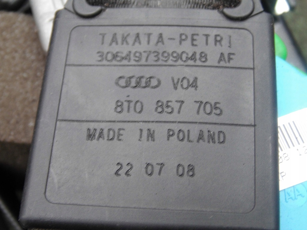 фото №15, Консоль подушки безопасности ремни audi a5 8t оригинал