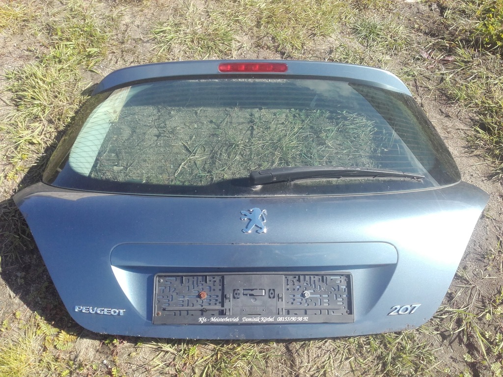 фото №1, Peugeot 207 hb крышка багажника задняя задняя 2007 rok