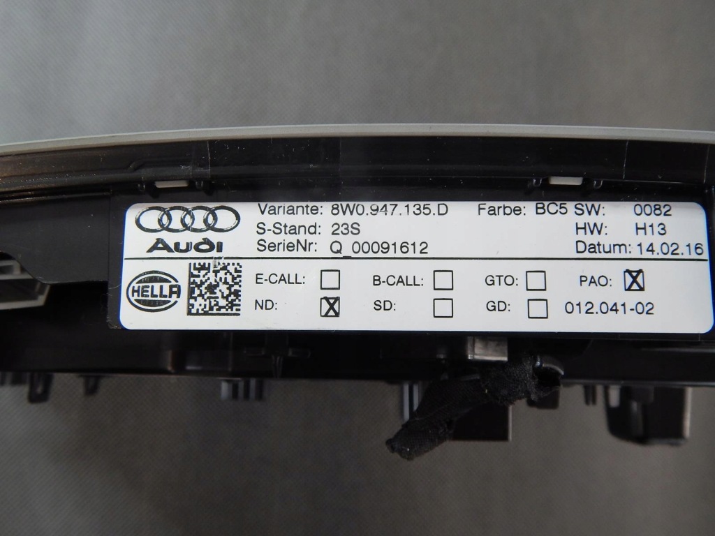 фото №3, Лампа стельовий 8w0947135d