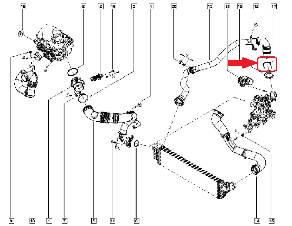 фото №3, Пряжка защита шланг opel movano 2.3 cdti