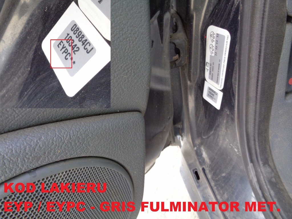 фото №13, Петли крышки стекло задняя citroen c5 i eypc 01-04