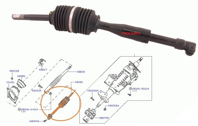 фото №1, Шарнір колонки кермового nissan pathfinder r51