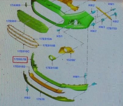 фото №4, Ford ecosport 2013- накладка бампера передній