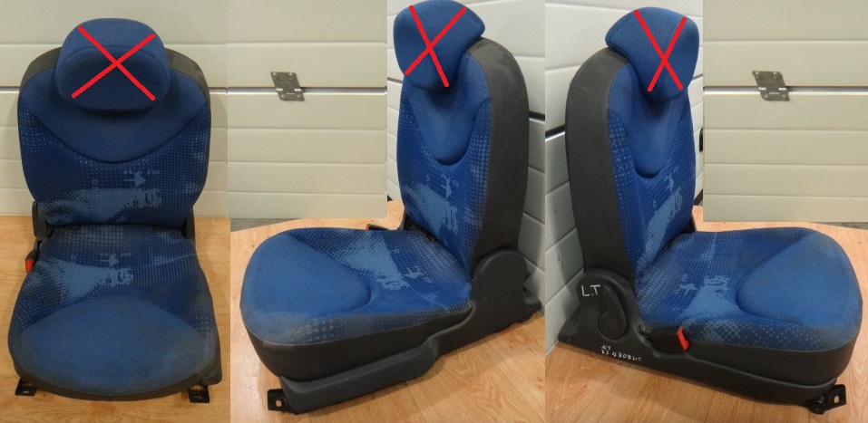 фото №1, Citroen c2 04 r сидіння лівий задня bez підголівник