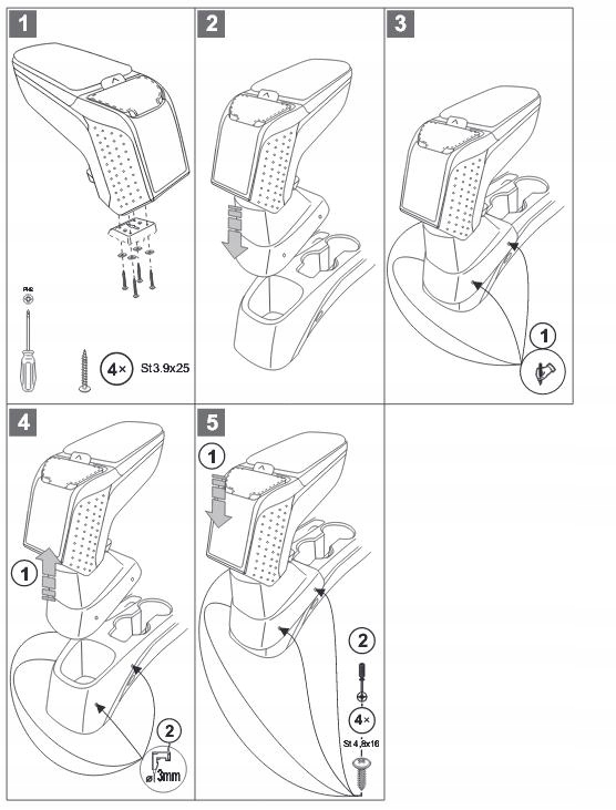 фото №6, Підлокітник armster ii chevrolet cobalt od 2012r