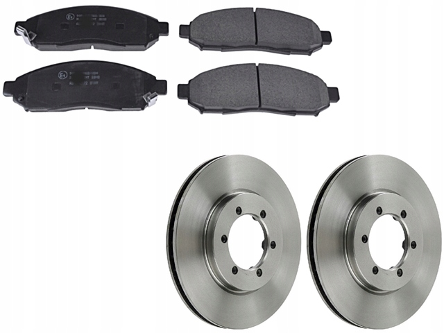 фото №1, Гальмівні диски + гальмівні колодки гальмівні перед nissan navara d40 pathfinder r51 16'