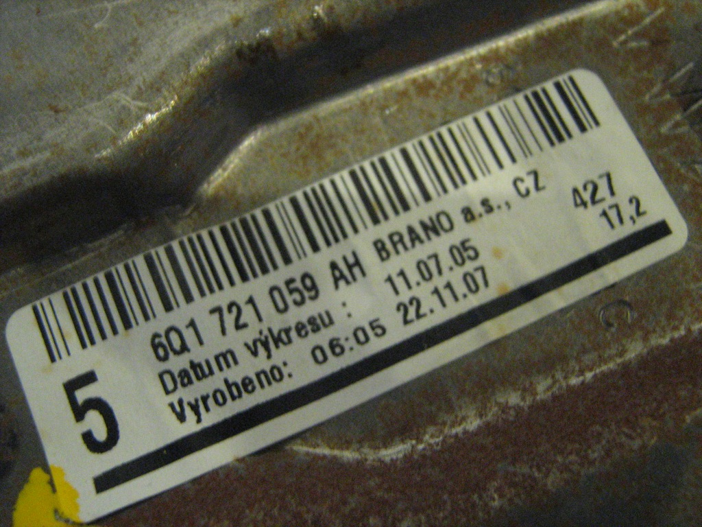 фото №4, Педаль сцепления 6q1721059ah seat ibiza iii 1.4 benz