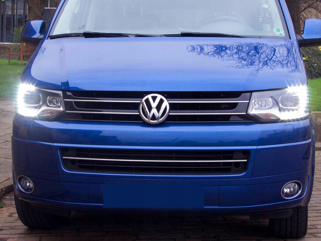 фото №10, Vw transporter t5 09-15 лампи фари led drl