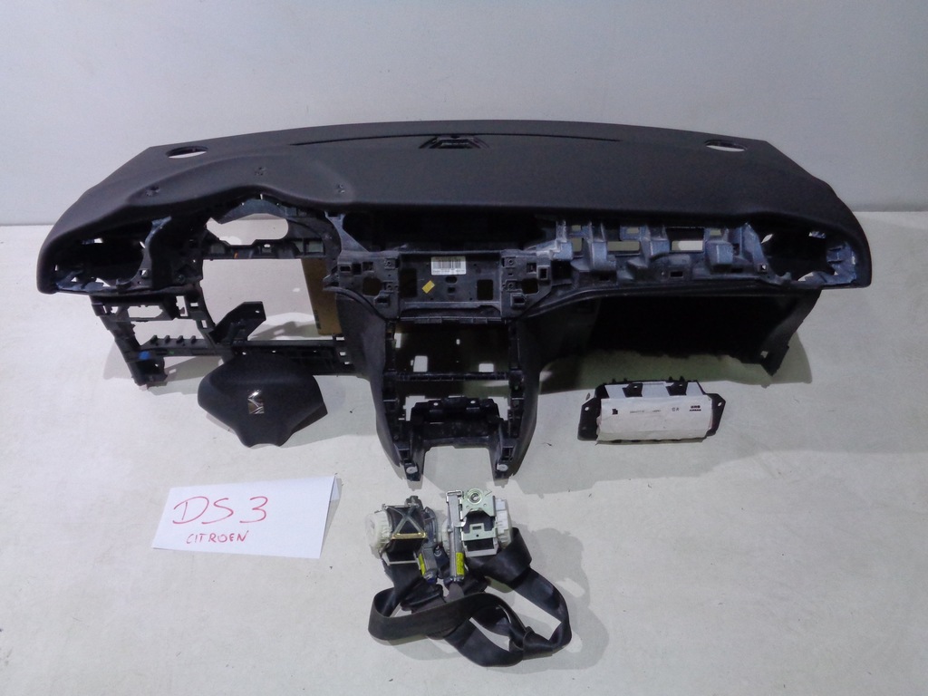 фото №1, Citroen ds3 панель приладів ремені подушки безпеки подушка безпеки комплект