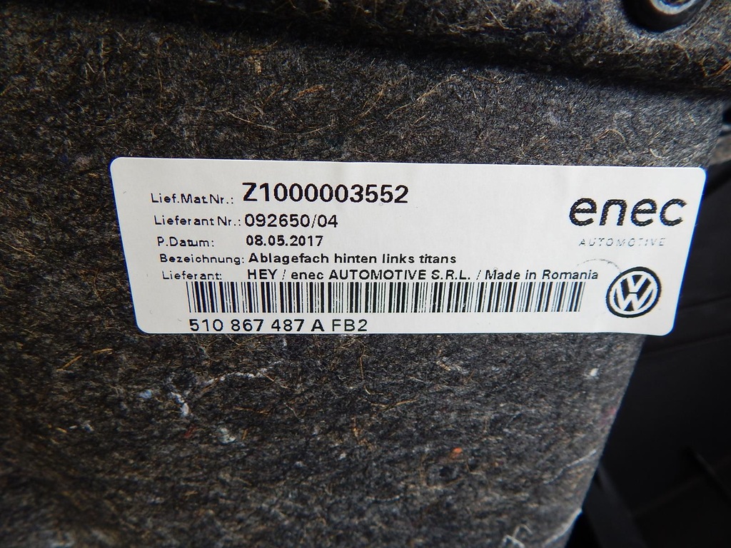 фото №6, Vw golf sportsvan обшивка оббивка lt 510867211l