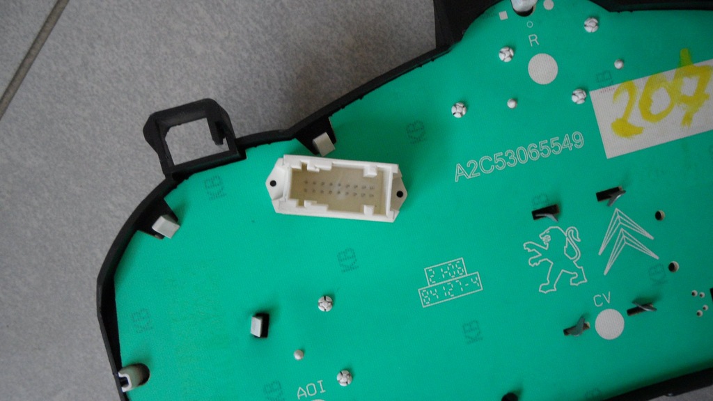 фото №4, Приборы счетчик do peugeot 207