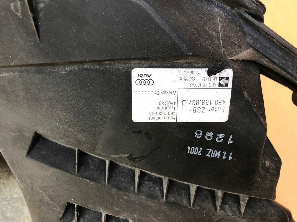 фото №3, Audi a6 c6 4f0 4,2 fsi корпус фильтр воздуха