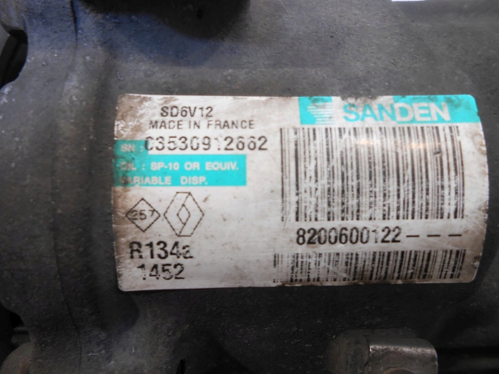 фото №5, Компрессор кондиционера renault clio iii 8200600122