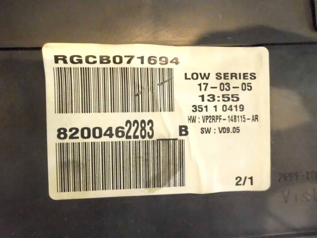 фото №4, Лічильник renault megane ii 8200462283b